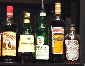 Amaro bottles